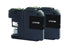 Black Ink Cartridges for Brother LC-101 2-Pack