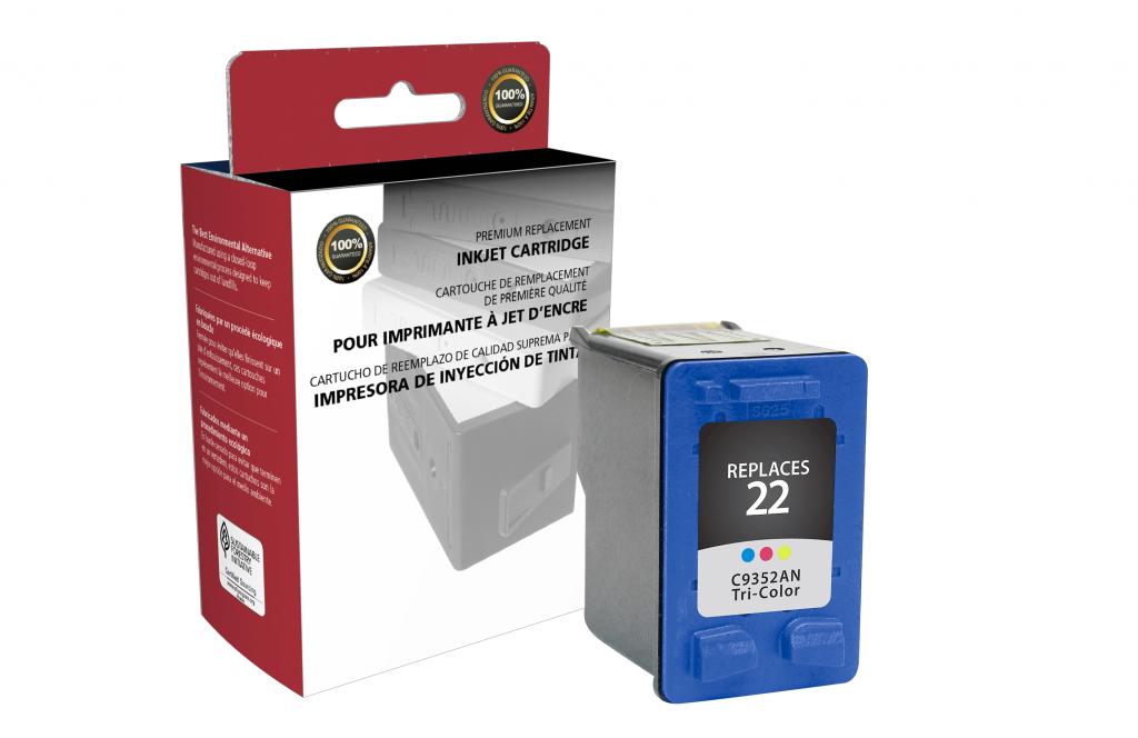 Tri-Color Ink Cartridge for HP C9352AN (HP 22)