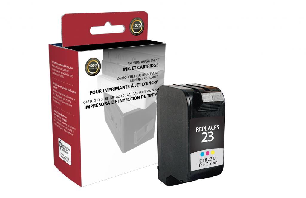 Tri-Color Ink Cartridge for HP C1823D (HP 23)