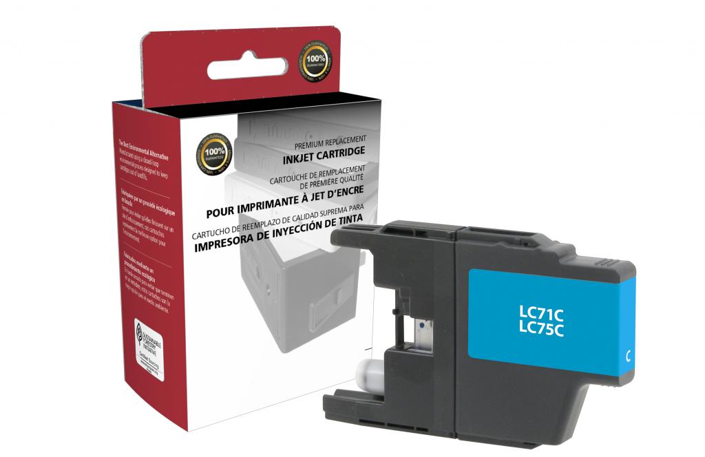 High Yield Cyan Ink Cartridge for Brother LC71/LC75