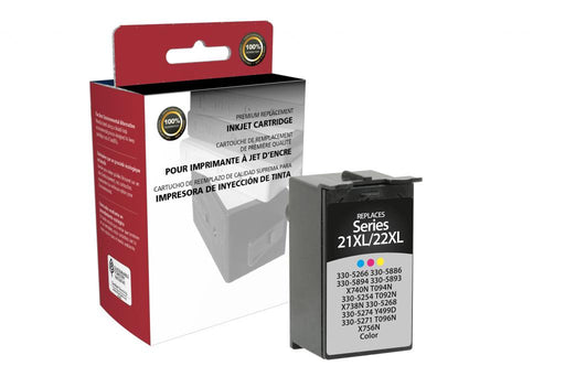 High Yield Color Ink Cartridge for Dell Series 21XL/22XL
