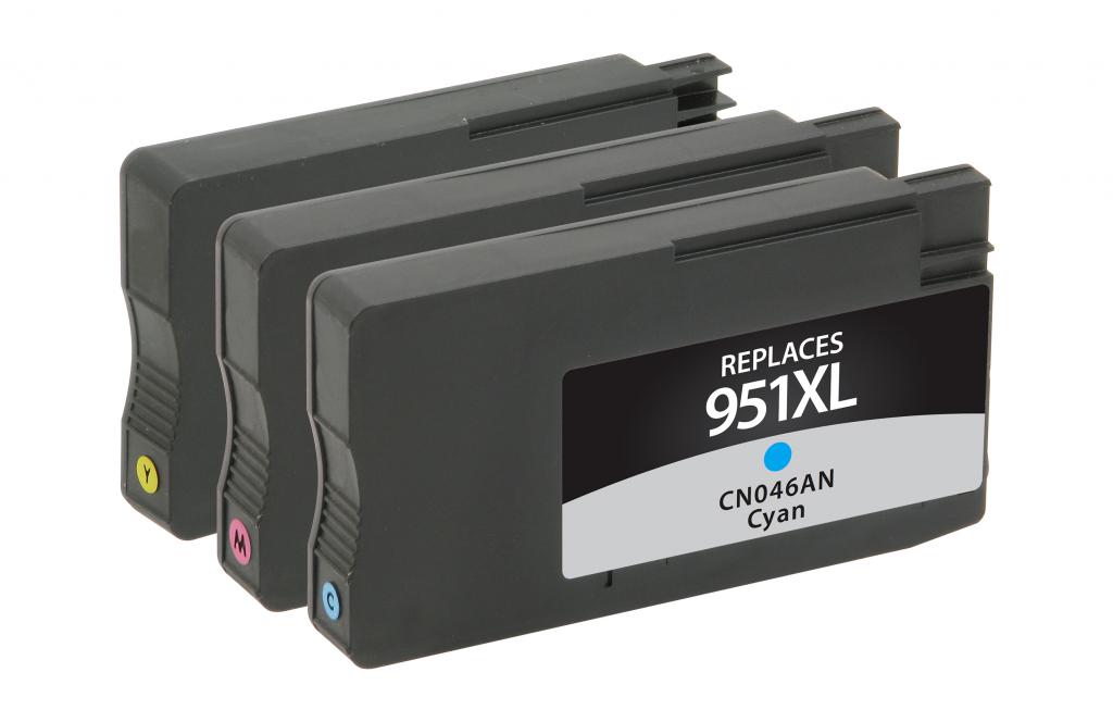 Cyan, Magenta, Yellow Ink Cartridges for HP 951XL 3-Pack