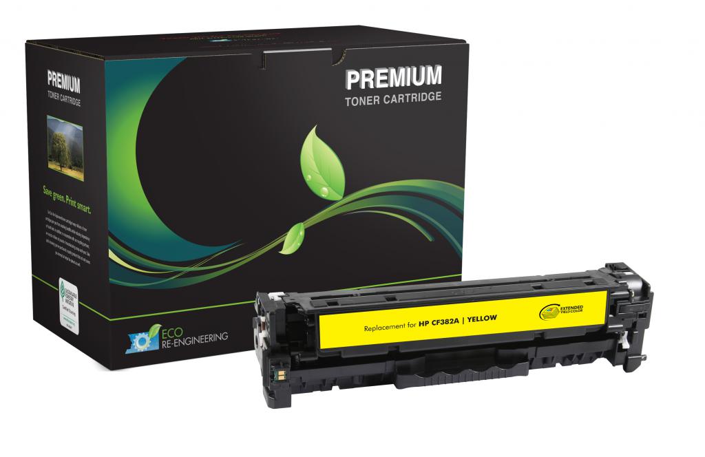 Extended Yield Yellow Toner Cartridge for HP CF382A (HP 312A)