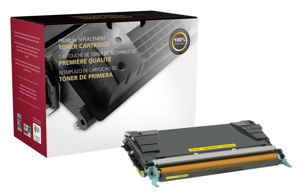 High Yield Yellow Toner Cartridge for Lexmark C520/C522/C524/C534