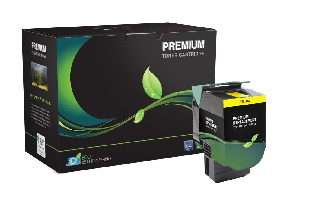 Extra High Yield Yellow Toner Cartridge for Lexmark CS510